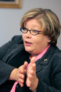 Svar direkt, vill Ann Selin att Servicefacket skall kunna ge medlemmar som ringer frbundet. Foto: PATRIK LINDSTRM
