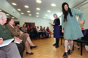 Den historiska kavaldaden p Martha-jubileet. Foto: HELI SAARELA