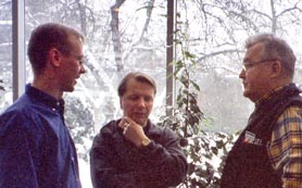 Ismo Peltola, Rauno Lehtinen och Murikkalraren Jorma Lehtonen. Foto: HILKKA JUKARAINEN