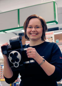 Krista Haapakangas p Tunnin Kuva knner sig som jumboit. Foto: PATRIK LINDSTRM