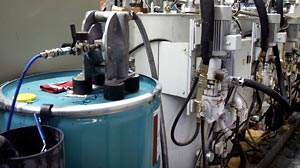 Kemikalier i ett slutet system. Foto: ESA MELAMETS