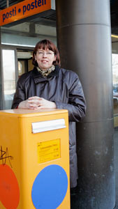 PVL:s riksarbetarskyddsfullmktig Tarja Gustafsson r glad ver att arbetarskyddet inte omorganiseras i PAU. Problemen p fltet r mnga, bde fysiska och psykiska, i postslaktens klvatten. Foto: PATRIK LINDSTRM