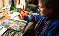 Illustrationerna är fantasiprodukter med verklighetsförankring. Foto: KRISTOFFER ÅBERG