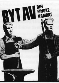 Som mest deltog kren med nrmare 1000 man i byggandet av Salpalinjen. (Bilderna ur boken)