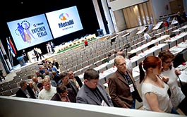Motståndet från Vänsterförbundets grupp fällde hela TEAM-projektet vid Metalls kongress. Nu funderar de övriga förbunden på hur de kan gå vidare. Foto: JANNE RUOTSALAINEN