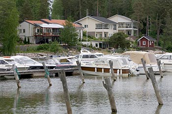 Idylliskt boende i trygg milj r Finbys trumf, enligt tidigare kommundirektren Kari Lehtinen. Foto: PATRIK LINDSTRM