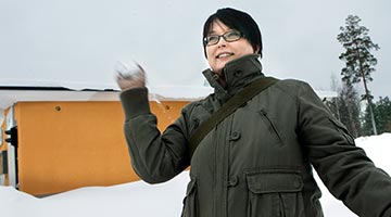 – Jag kan tacka min egen fackavdelning fr att de tog emot mig s vl. Dr hade jag tur. Vr avdelning har alltid varit frstende och ppen, berttar Jenni Hggblom.  Foto: TUULIKKI HOLOPAINEN