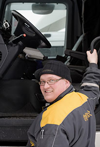 Mikko Asikainens nuvarande arbetsgivare r en liten transportfirma, men mest r han fortfarande intresserad av att bli sin egen. Foto: ARI MKEL
